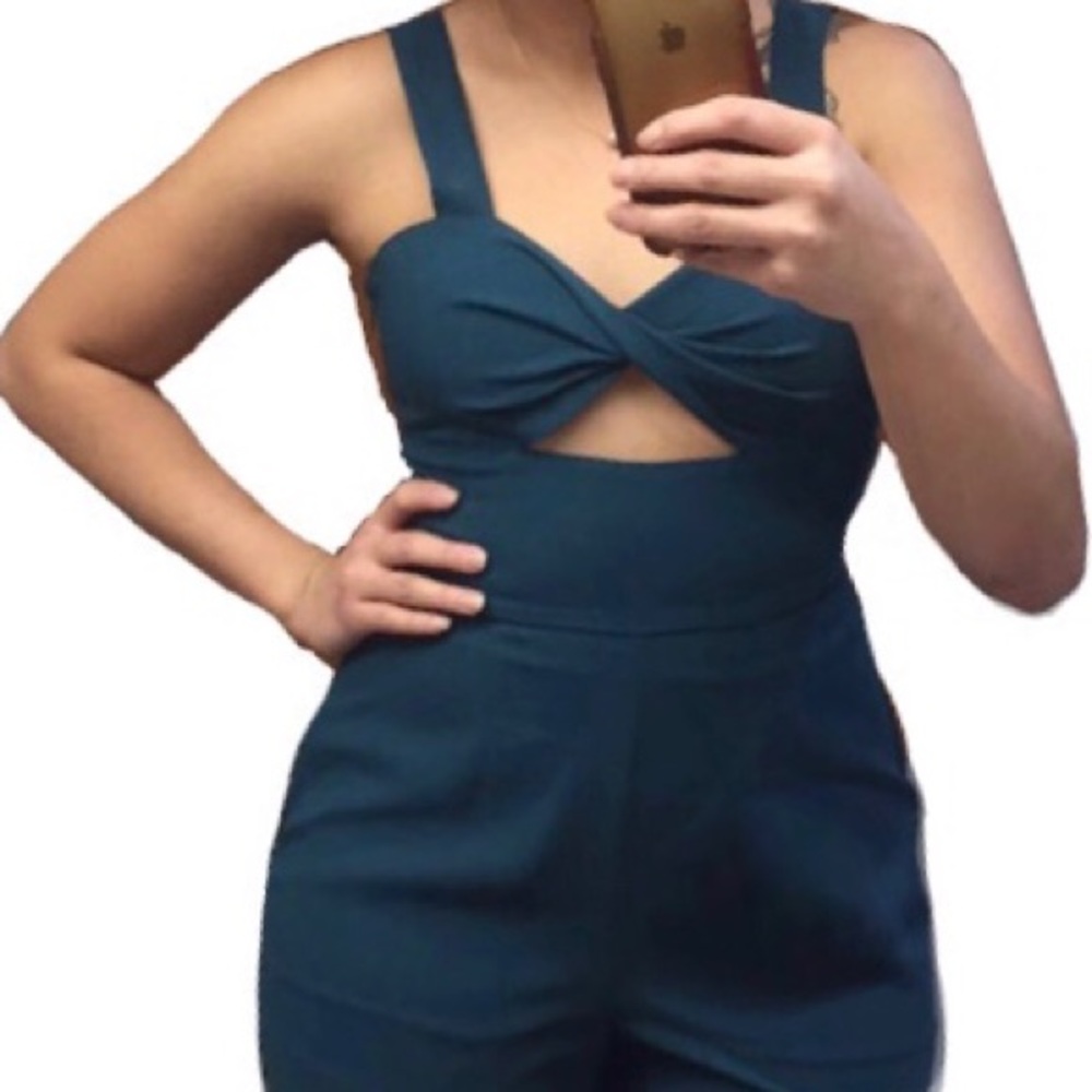 Green jumpsuit